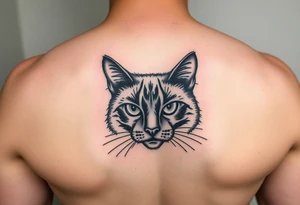 black cat tattoo idea