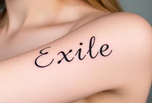 Exile in font IM Fell DW Pica tattoo idea