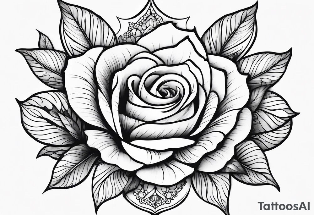 Women's thigh tattoo tattoo idea