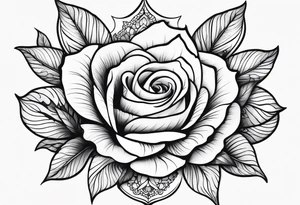 Women's thigh tattoo tattoo idea