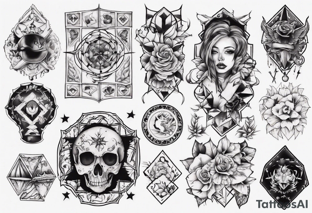 Patchwork tattoo idea