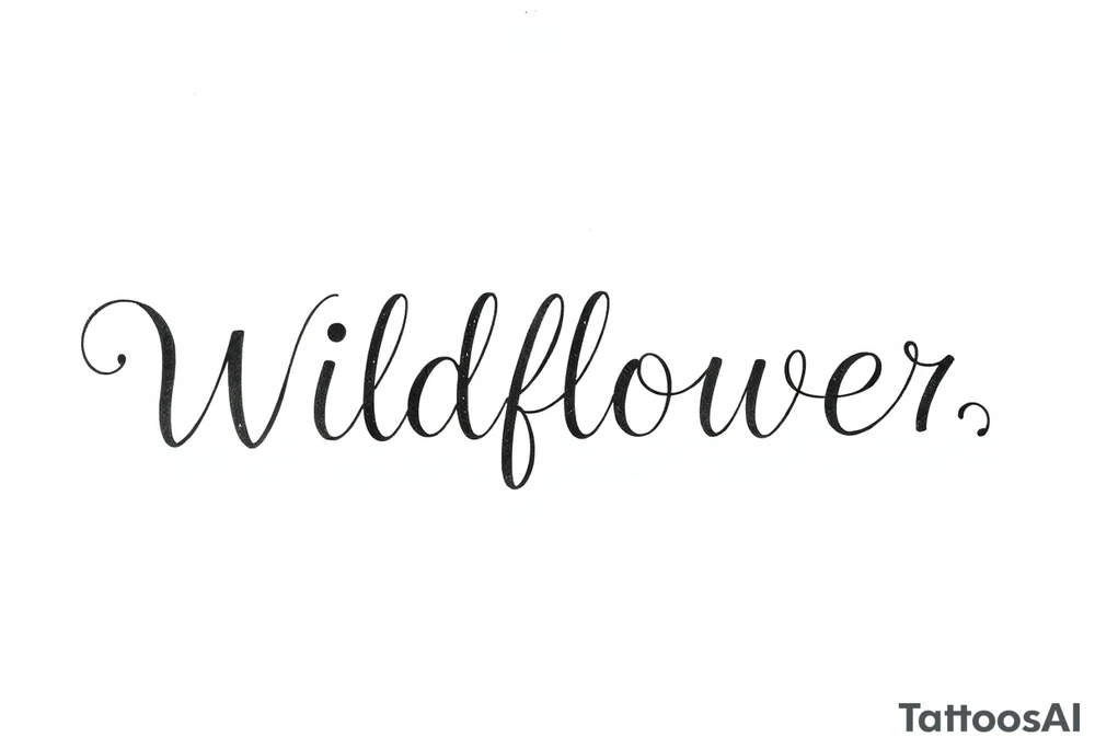 Wildflower tattoo idea