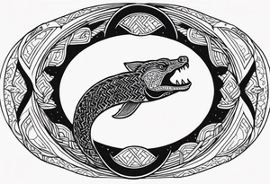 dead ouroboros tattoo idea