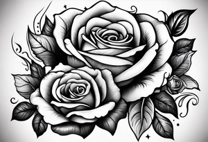 arm sleeve eyes smoke roses top to bottom tattoo idea