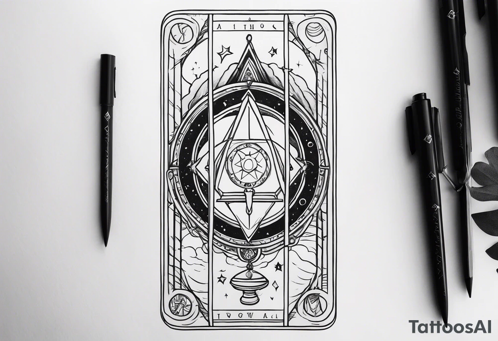 Enigmatic Tarot Card tattoo idea