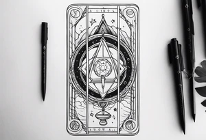 Enigmatic Tarot Card tattoo idea