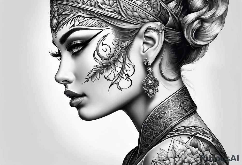 Elfe mit spitzen ohren tattoo idea