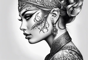 Elfe mit spitzen ohren tattoo idea