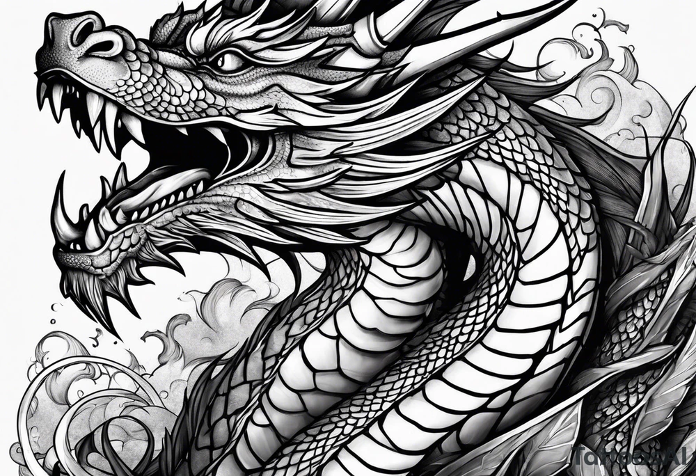 dragon tattoo idea