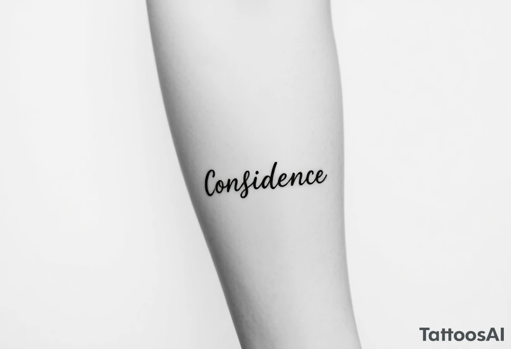 Confidence tattoo idea