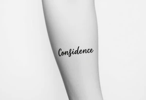 Confidence tattoo idea