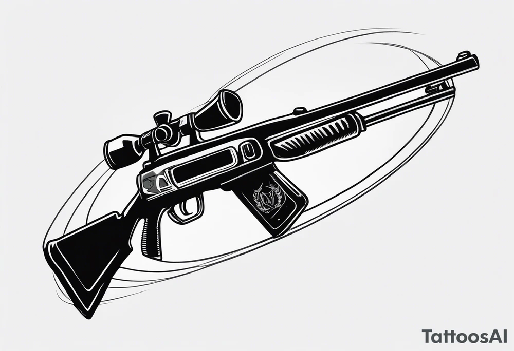 capricorn with sunglasses and a shotgun tattoo idea