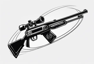 capricorn with sunglasses and a shotgun tattoo idea
