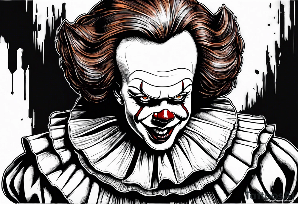 Pennywise with the nun together tattoo idea