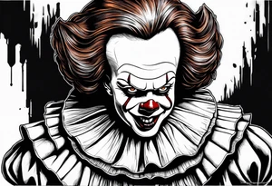 Pennywise with the nun together tattoo idea