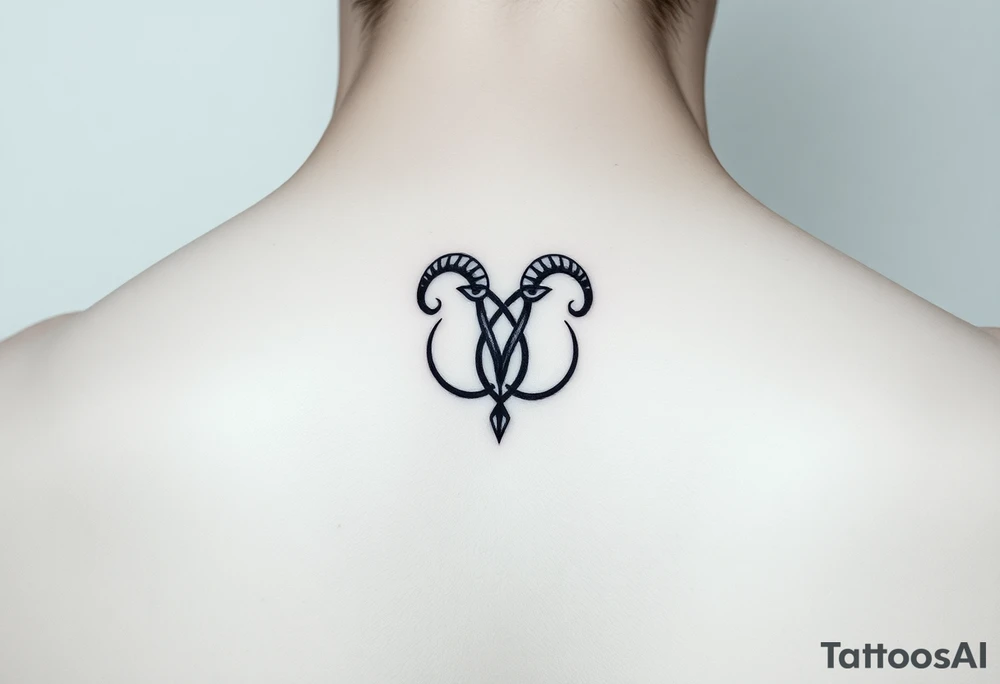 Aries tattoo for the inside wrist, feminine tattoo idea