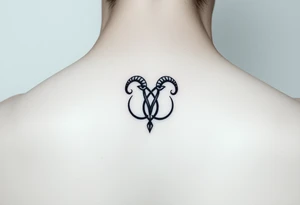 Aries tattoo for the inside wrist, feminine tattoo idea