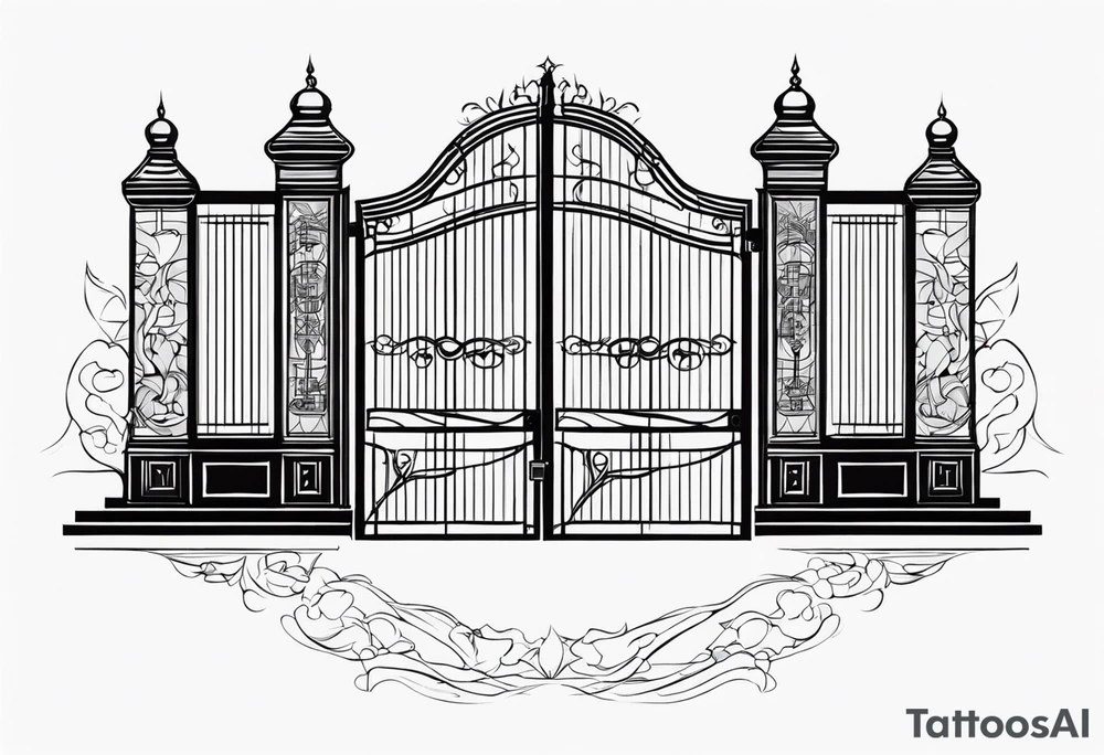 gate vector tattoo idea