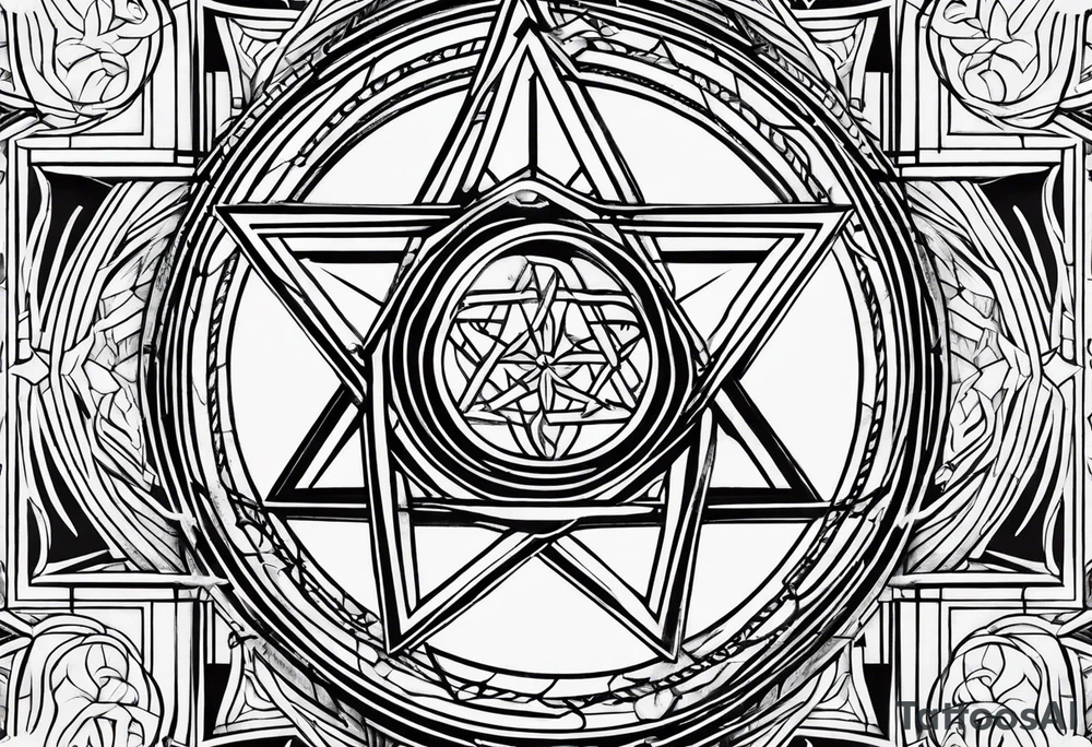 pentagram tattoo idea
