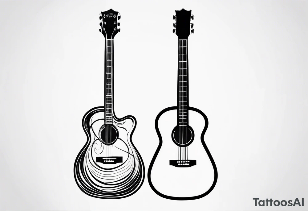 guitar tattoo idea