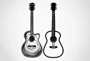 guitar tattoo idea