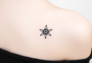Create a star tattoo design. tattoo idea