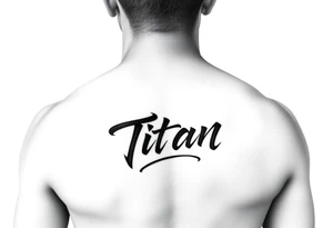 Japanese writing of my son name ‘Titan’ placement on my ribs tattoo idea