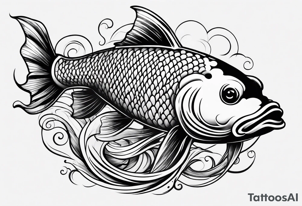 Koi fish tattoo idea