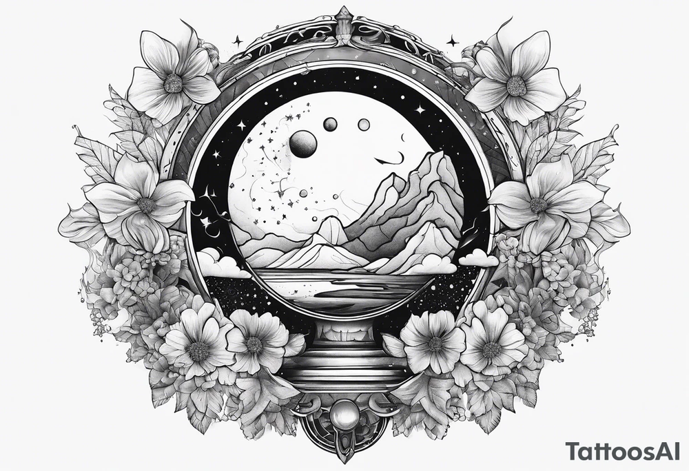 Cosmos tattoo idea