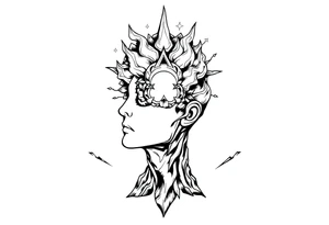 lost in thoughts tattoo idea
