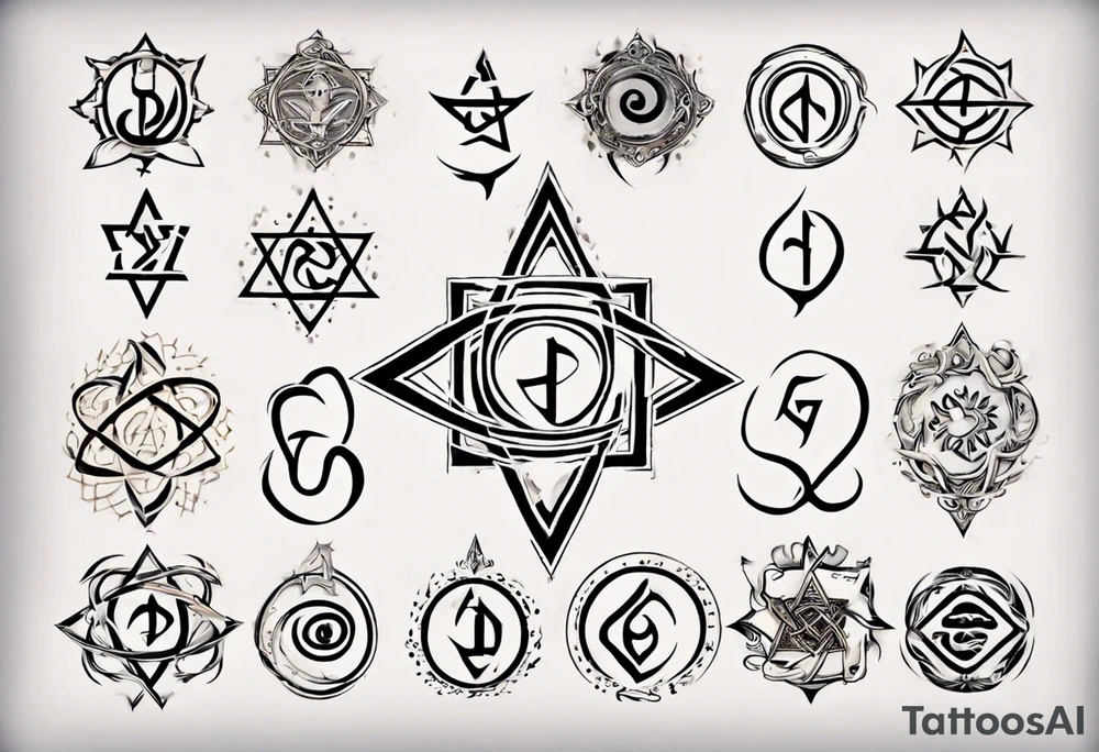 Hebrew infinitus symbol tattoo idea