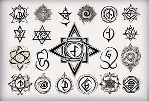 Hebrew infinitus symbol tattoo idea