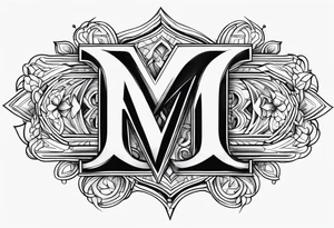 Letters m c a together as one tattoo idea