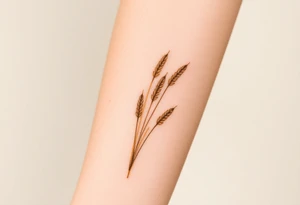 A golden wheat field tattoo idea