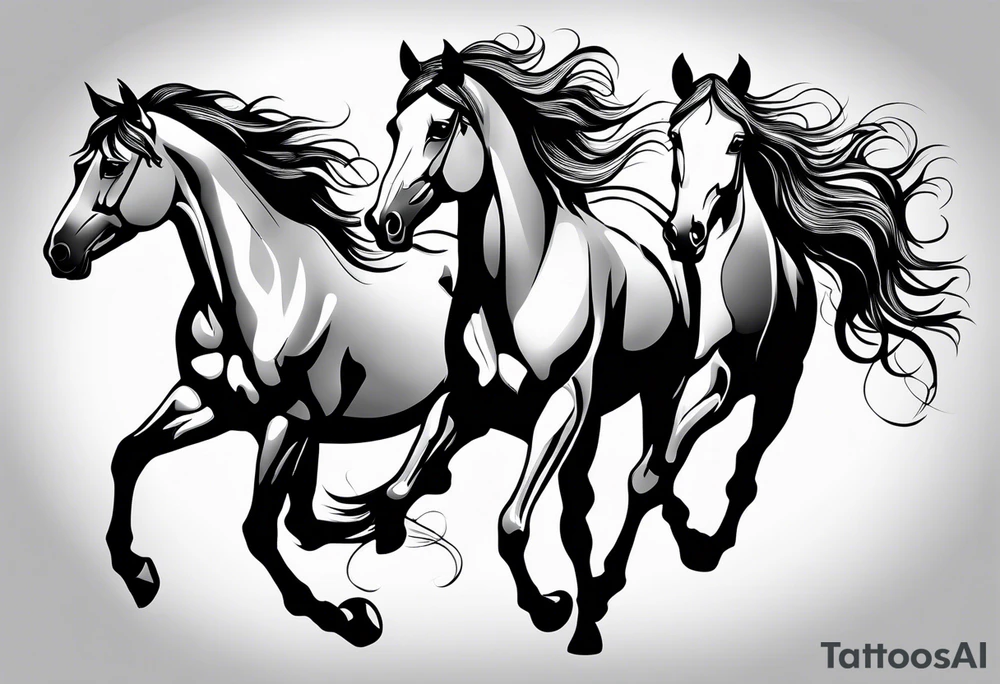 horses tattoo idea