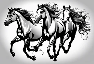 horses tattoo idea