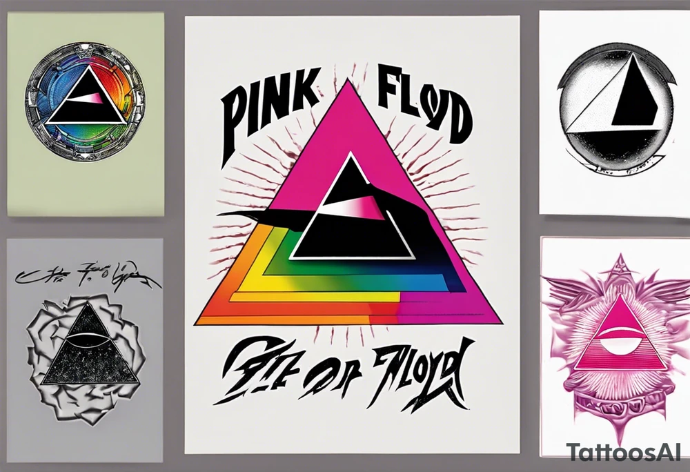 Pink Floyd album cover dark side of the moon. Gay pride tattoo idea