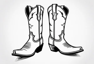 COWBOY BOOT tattoo idea