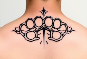 Brass knuckles tattoo idea