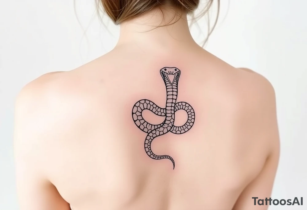 Shedding snake tattoo idea