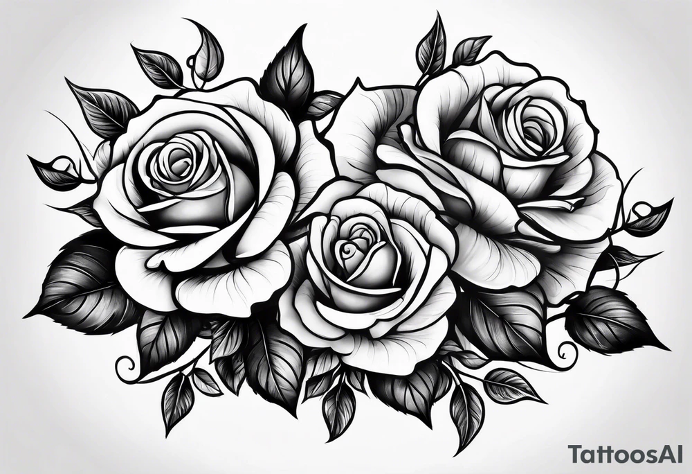Three roses tattoo idea