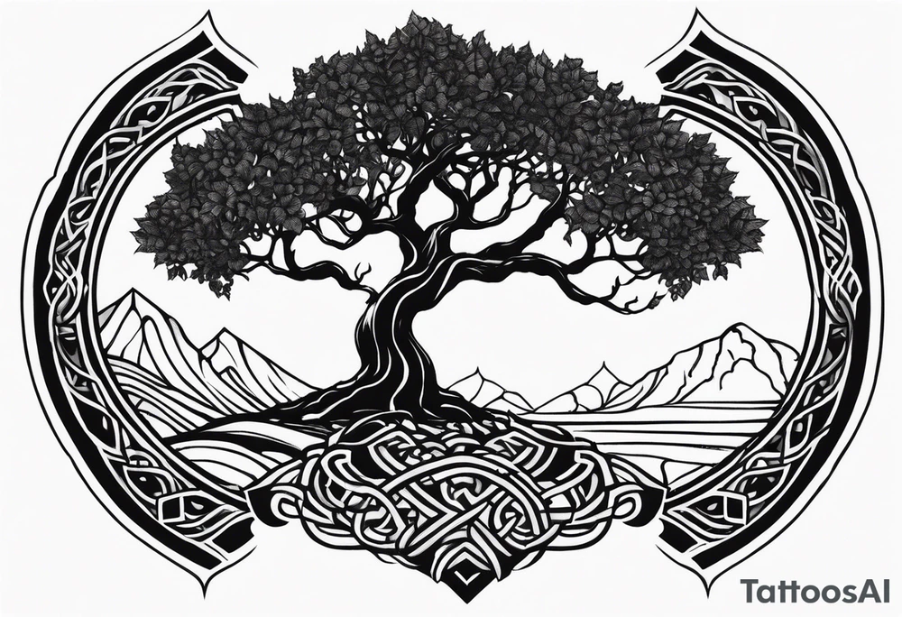 Yggdrasil petit simplist tattoo idea
