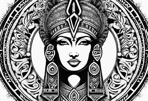 ankh for whole arm tattoo idea