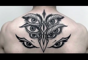 A bunch of eyes big and small tattoo idea