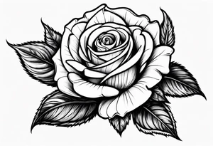 rose smoking cigarette tattoo idea