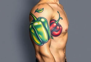Pepper cartoon tattoo idea
