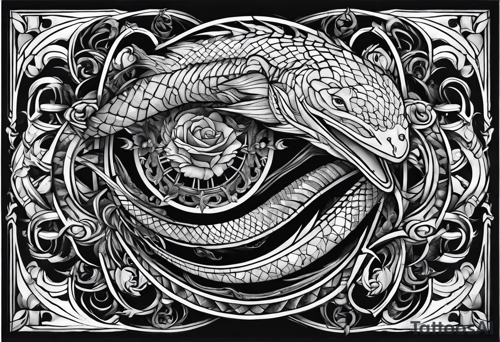 Leviathan wrapped around my fore arm tattoo idea