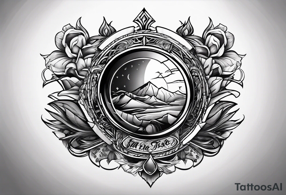 Broken stone with the words Stil I Rise tattoo idea