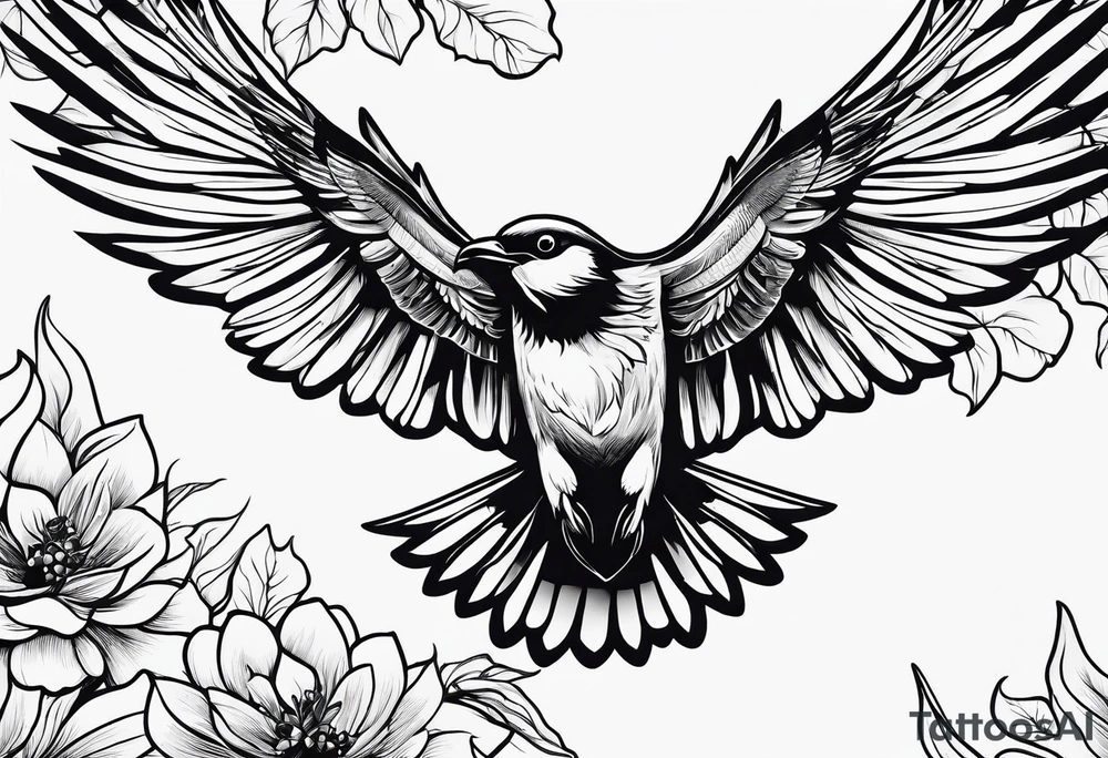 Birds in Flight tattoo idea