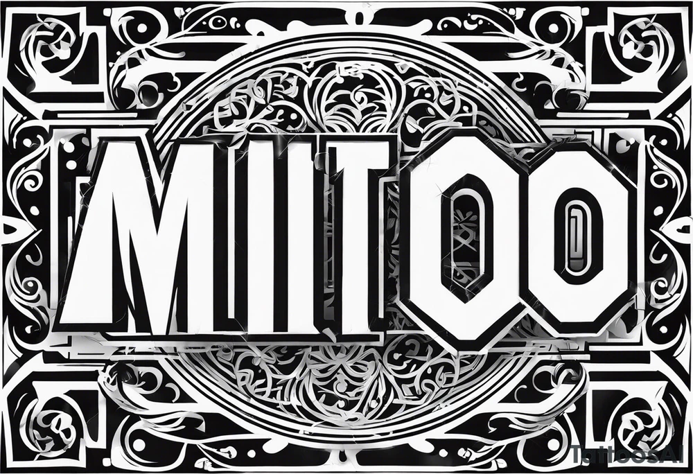 The name “Mito” a little bold, small tattoo idea